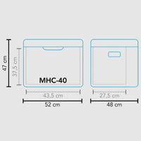 Thumbnail for Mestic Kühlbox Hybrid MHC-40 Schwarz 40 L