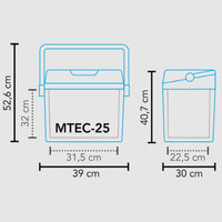 Thumbnail for Mestic Kühlbox Thermoelektrisch MTEC-25 Schwarz 25 L