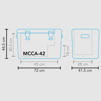 Thumbnail for Mestic 3-in-1 Kühlbox Kompressor MCCA-42 Schwarz 42 L