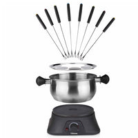 Thumbnail for Tristar Familien-Fondue-Set 1400 W 1,3 L Edelstahl Silbern
