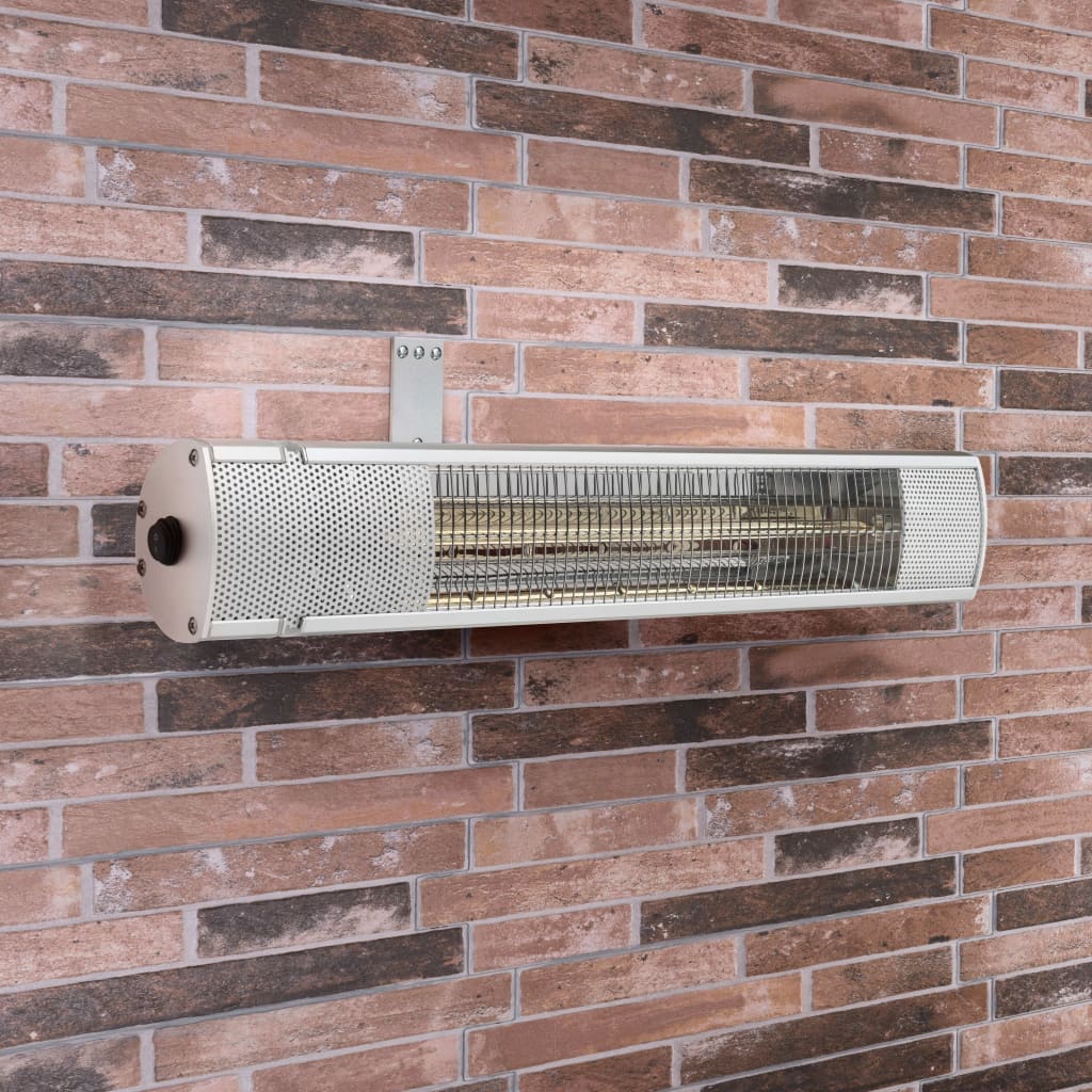 Tristar Terassenheizer Wandmontage KA 5277 2000 W Goldrohr Silbern