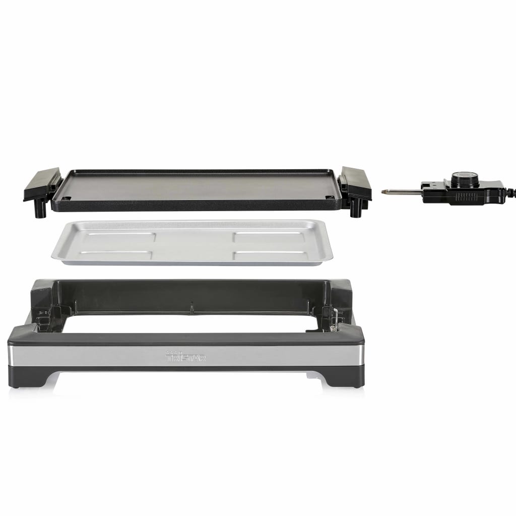 Tristar Elektro-Grillplatte 2000 W 37 x 25 cm Schwarz