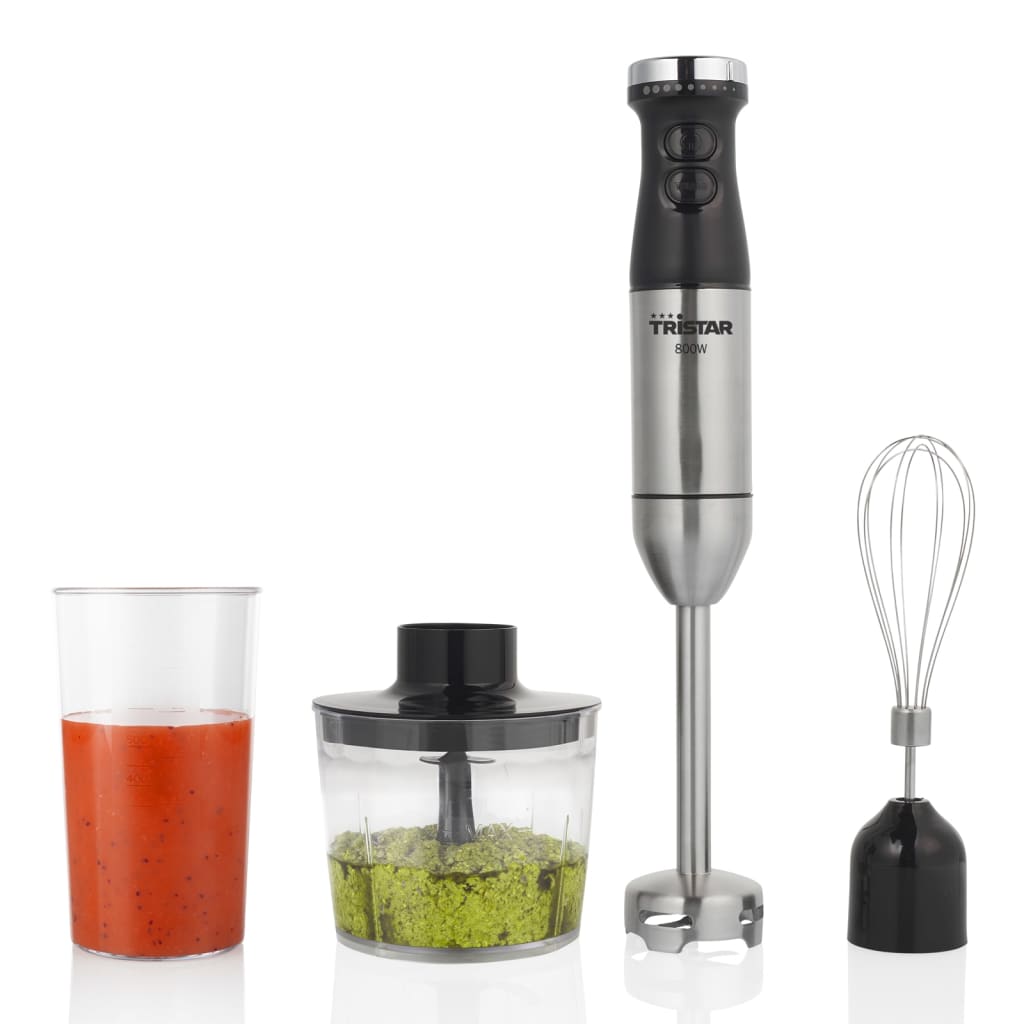 Tristar Stabmixer-Set MX-4839 800 W Silbern