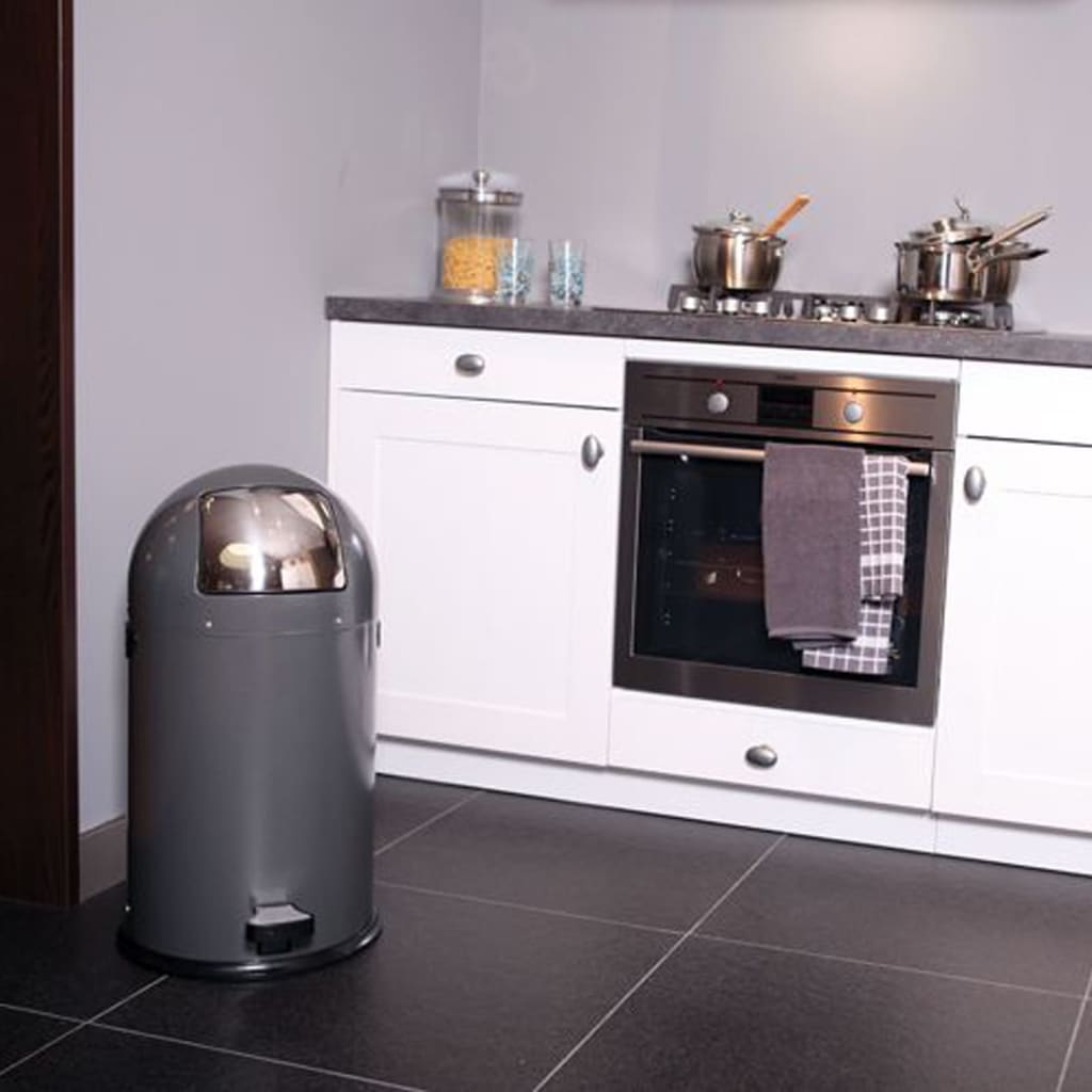 EKO Tretmülleimer Kickcan 33 L Grau
