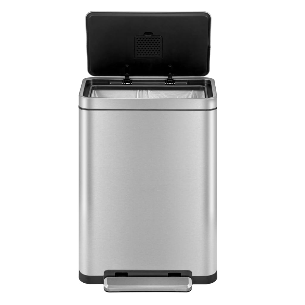 EKO Tretmülleimer X-Cube 45 L Mattsilber