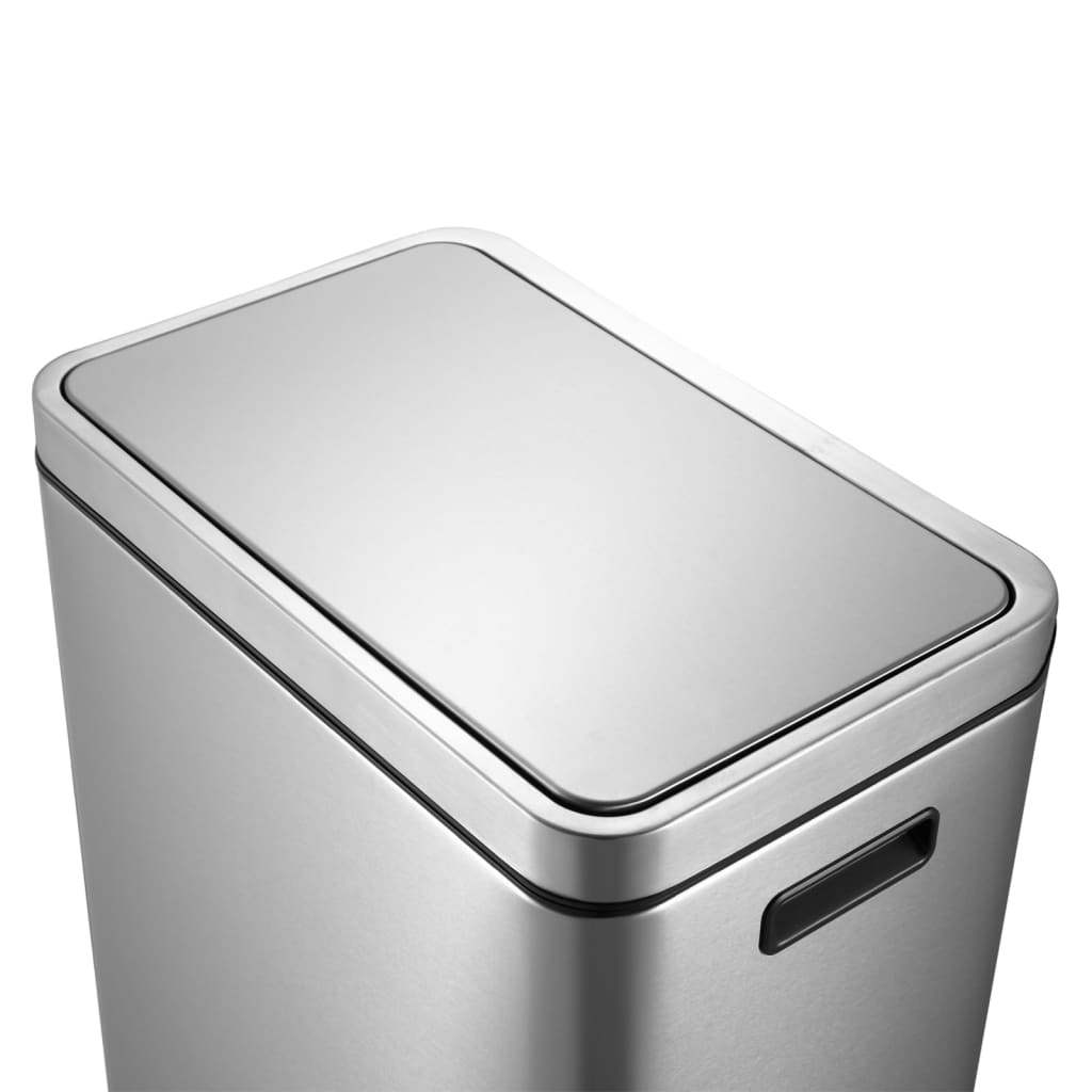 EKO Tretmülleimer X-Cube 45 L Mattsilber
