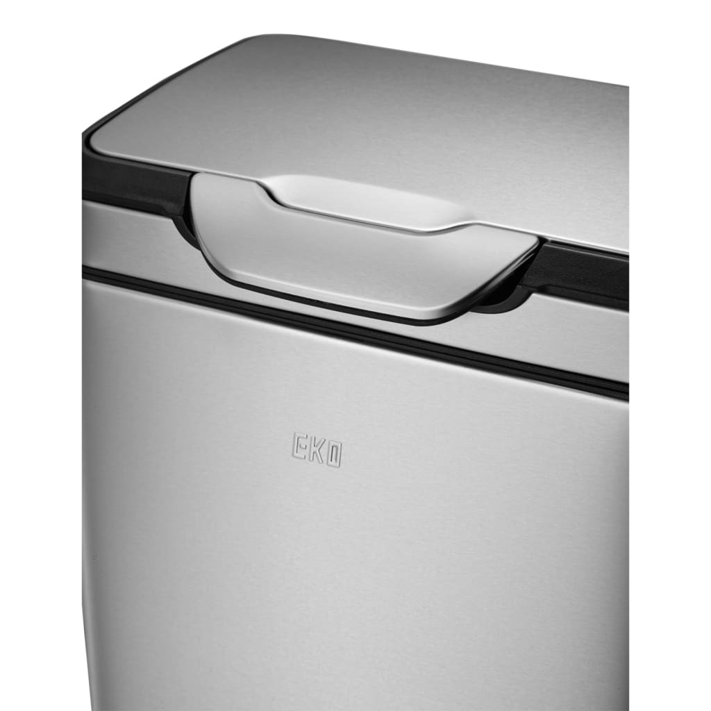 EKO Mülleimer mit Touch-Deckel Pro 2x20 L Mattsilber