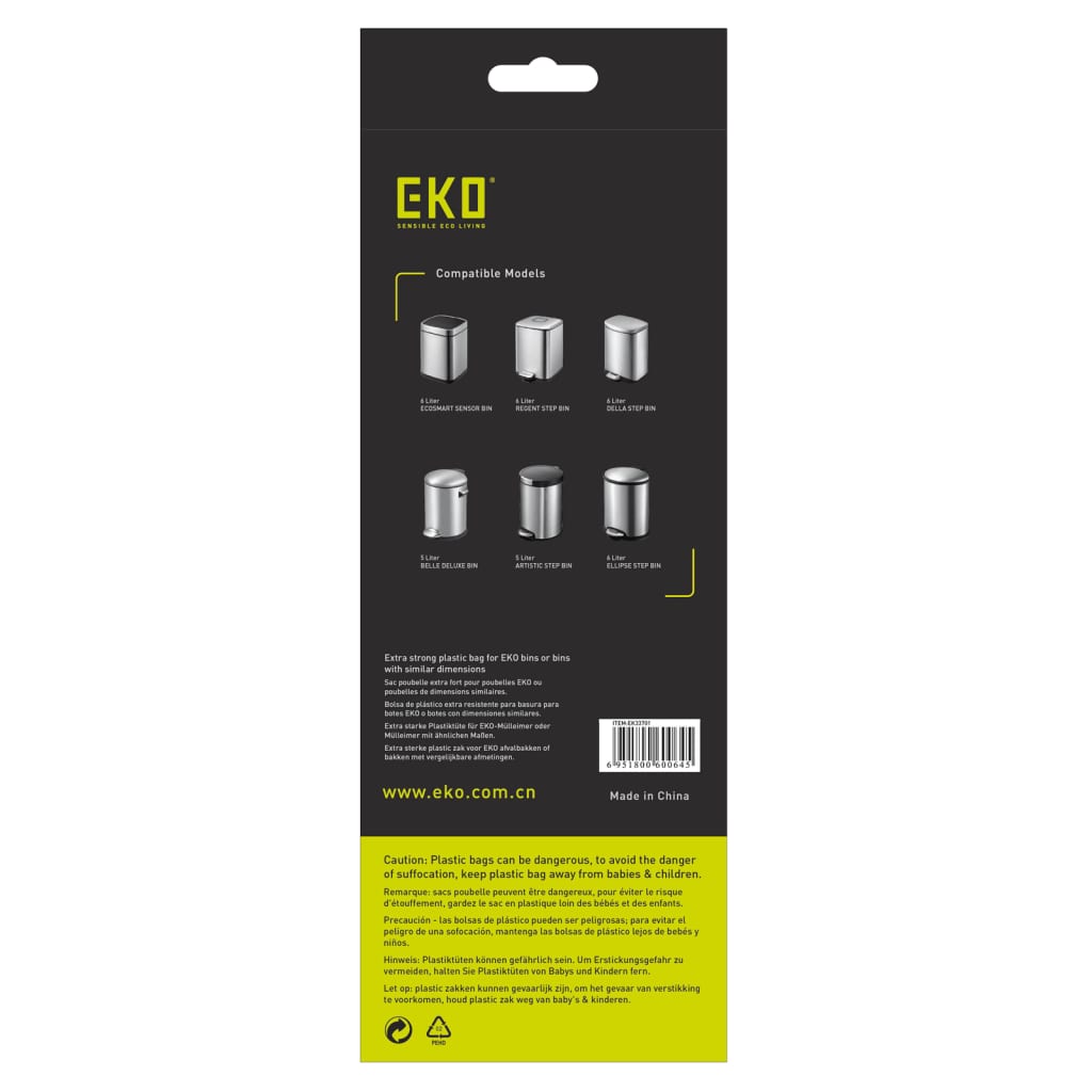 EKO 24x30 Stk. Müllbeutel A 3-6 L Weiß