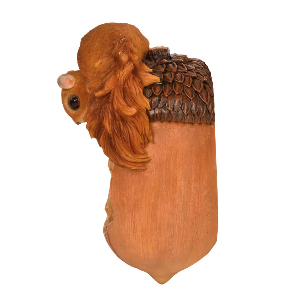 Esschert Design Eichhörnchen mit Futterspender-Eichel 14,2×10,8×20,1cm
