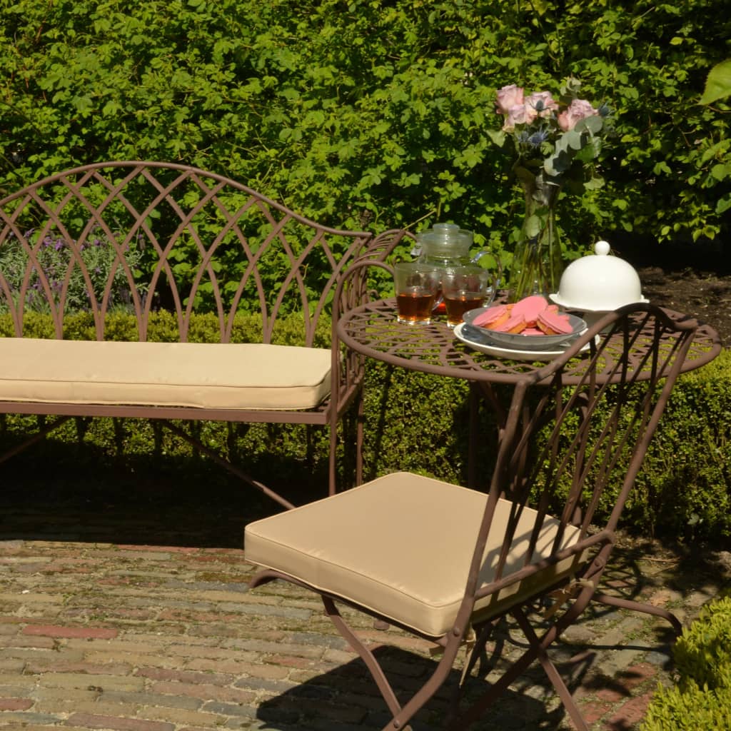 Esschert Design Gartenbank Metall Viktorianischer Stil MF009