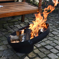 Thumbnail for Esschert Design Feuerschale Schräglage Schwarz Stahl FF402