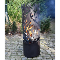 Thumbnail for Esschert Design Feuerfass Flames Kohlenstoffstahl Schwarz FF408