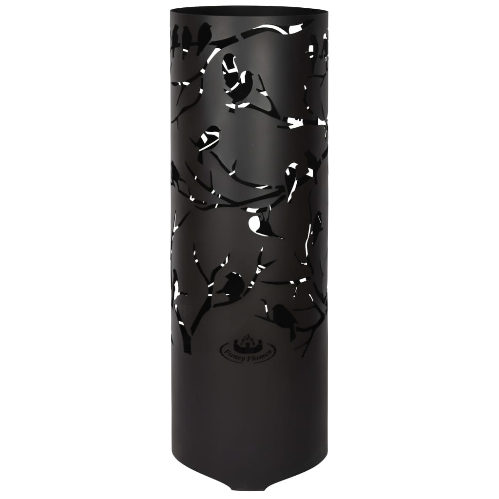 Esschert Design Feuerrohr Birds on Twig Kohlenstoffstahl Schwarz FF409