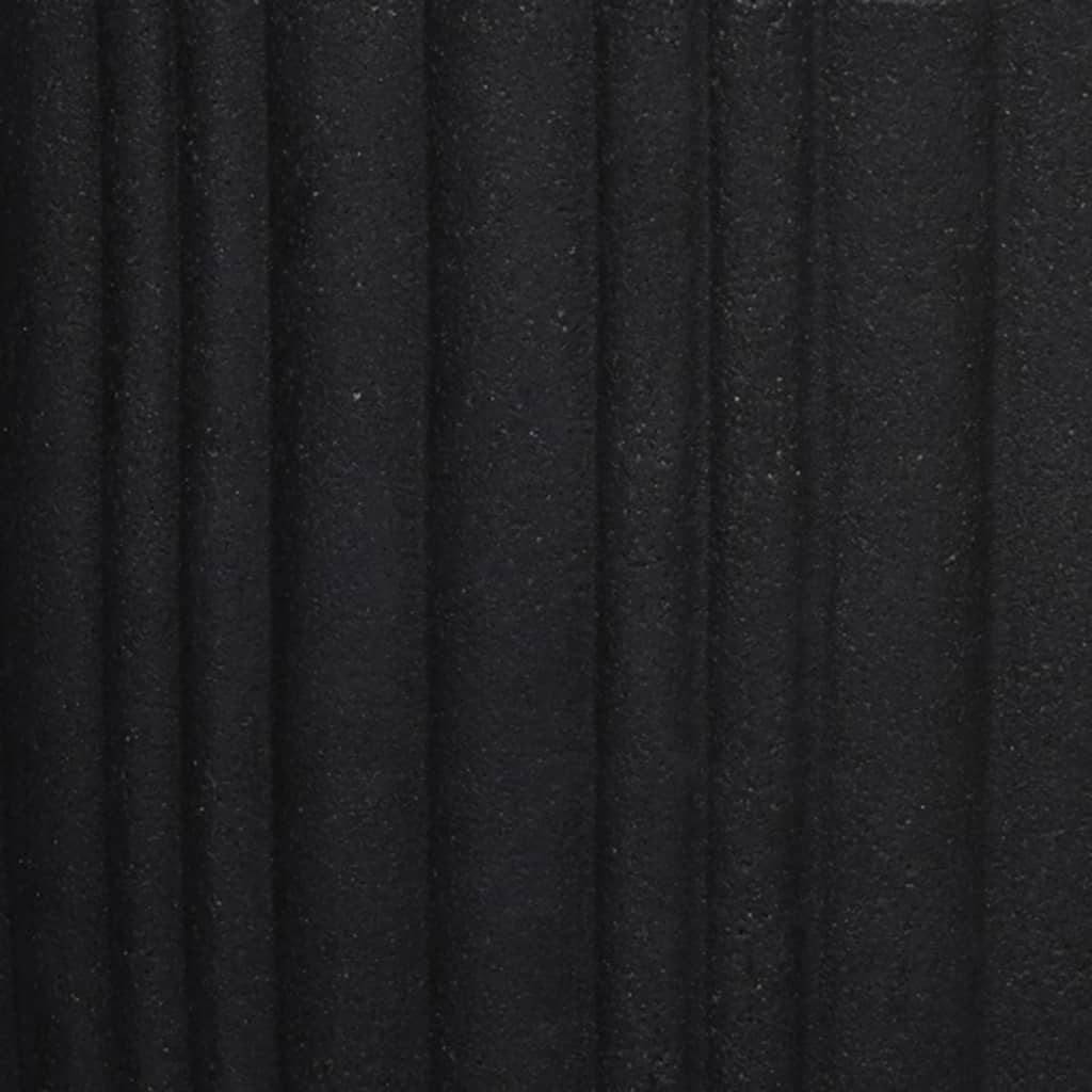Capi Blumentopf Urban Tube Oval 43 x 41 cm Schwarz KBLT933