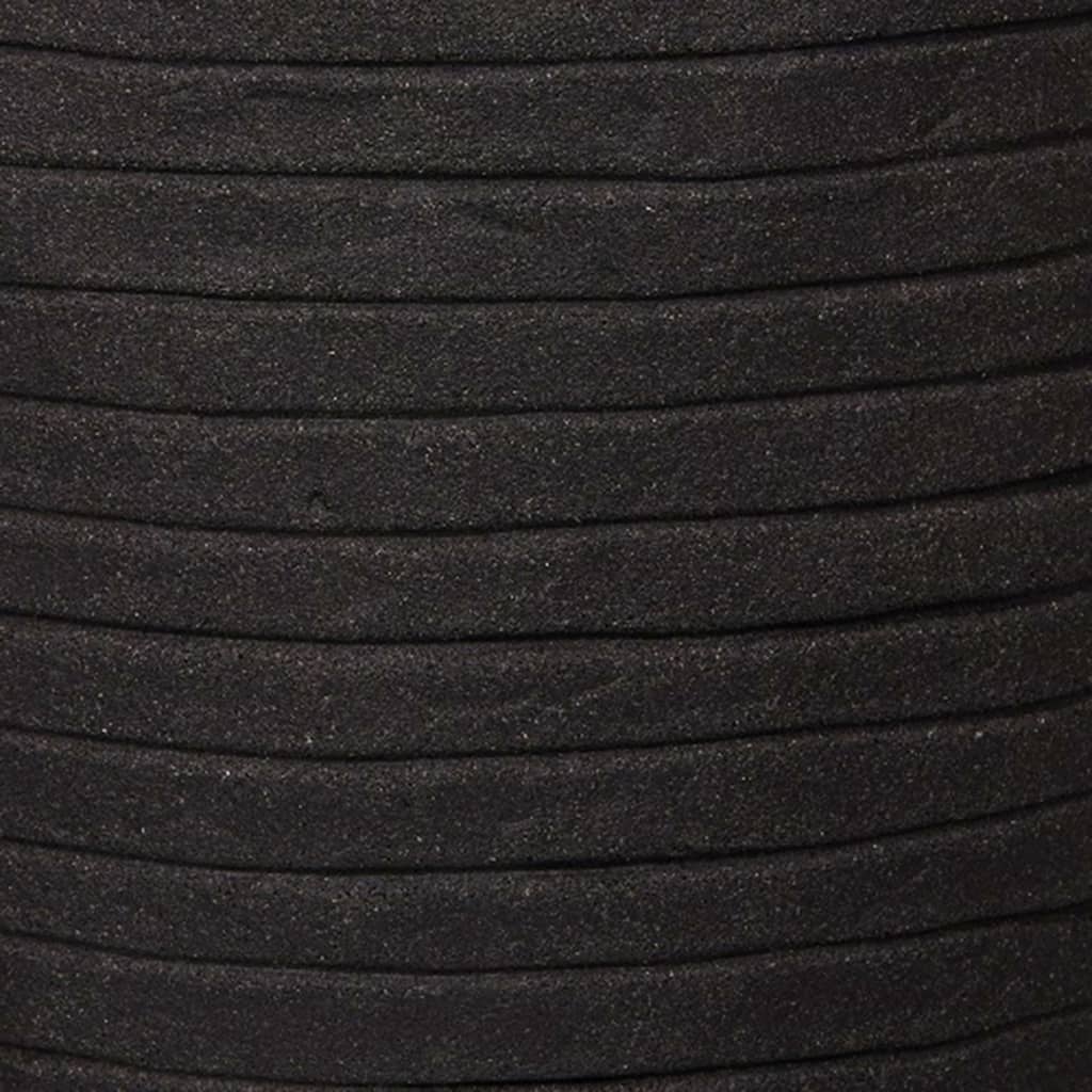 Capi Blumentopf Nature Row Elegant Niedrig 36x47 cm Schwarz KBLRO782