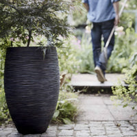 Thumbnail for Capi Vase Nature Rib Elegant Deluxe 45x72 cm Schwarz