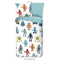 Thumbnail for Good Morning Kinder-Bettwäsche-Set Robots 135×200 cm