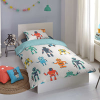 Thumbnail for Good Morning Kinder-Bettwäsche-Set Robots 135×200 cm