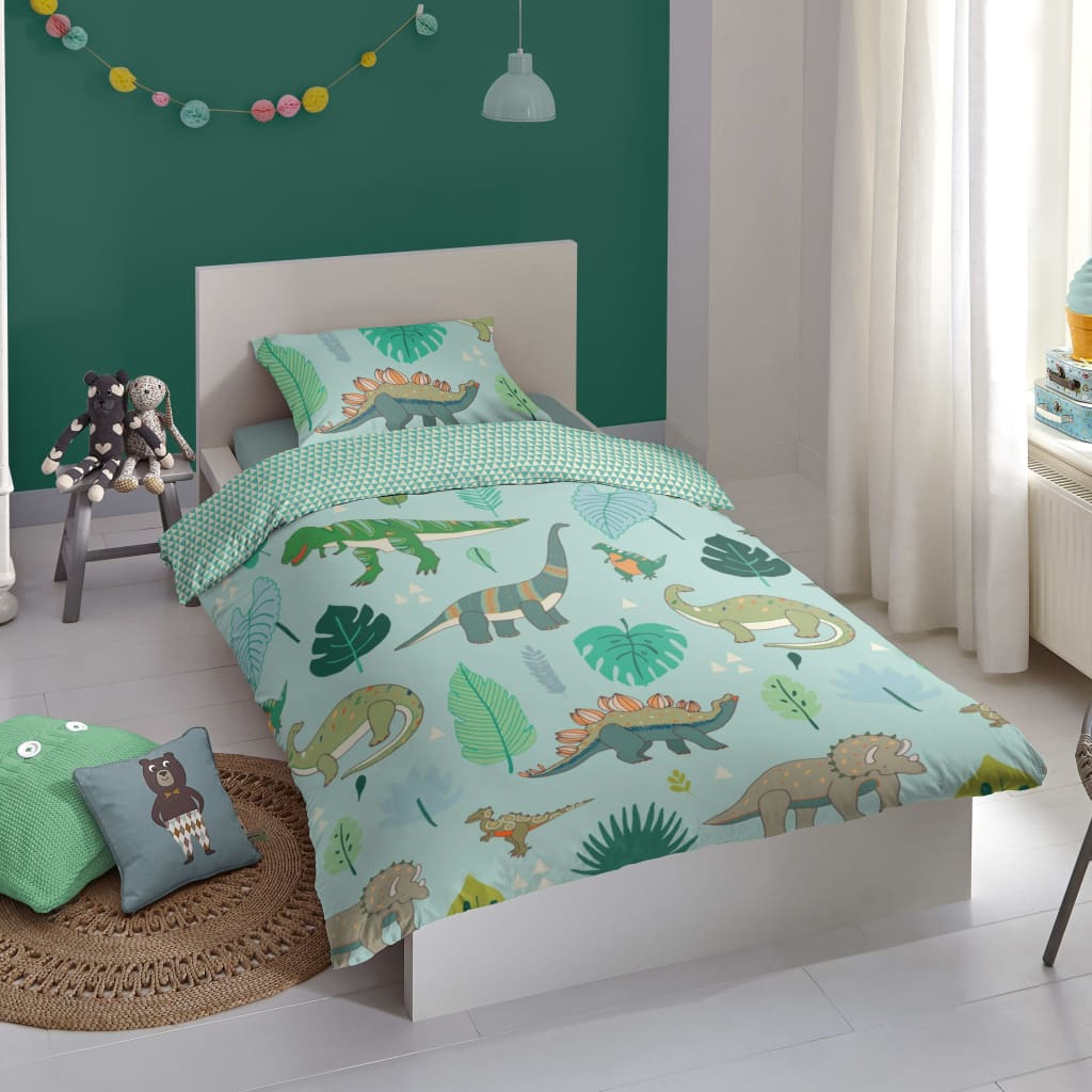 Good Morning Kinder-Bettwäsche-Set Dinono 140 x 200/220 cm