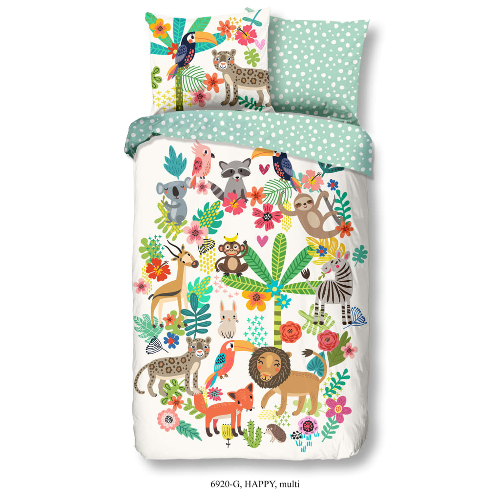 Good Morning Kinder Bettwäsche-Set Happy 140×200/220 cm