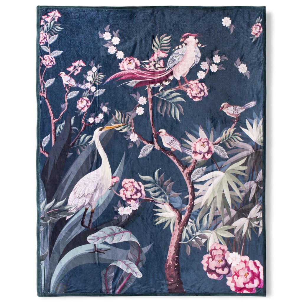 Descanso Tagesdecke SARENZA 130x160 cm Petrolblau