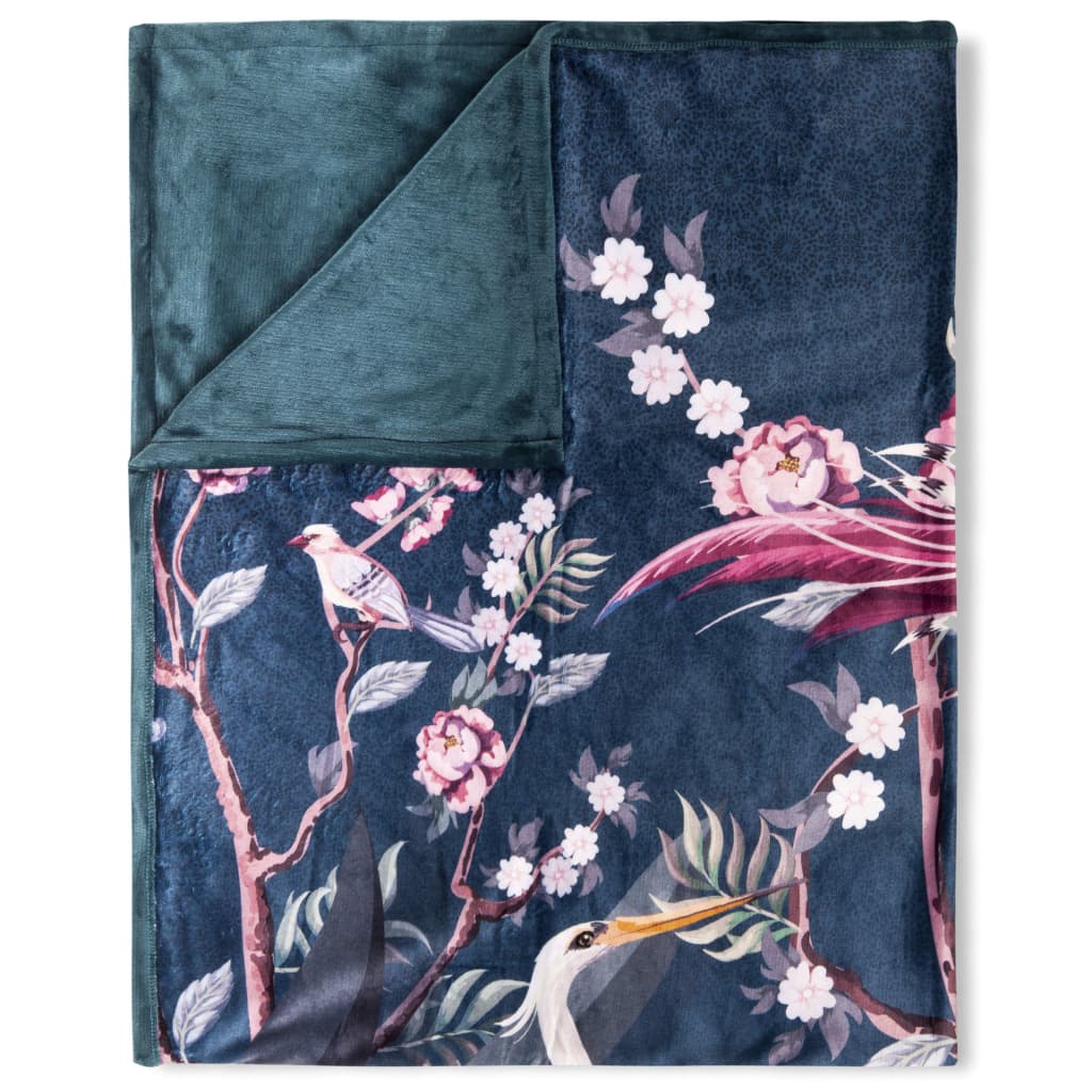 Descanso Tagesdecke SARENZA 130x160 cm Petrolblau