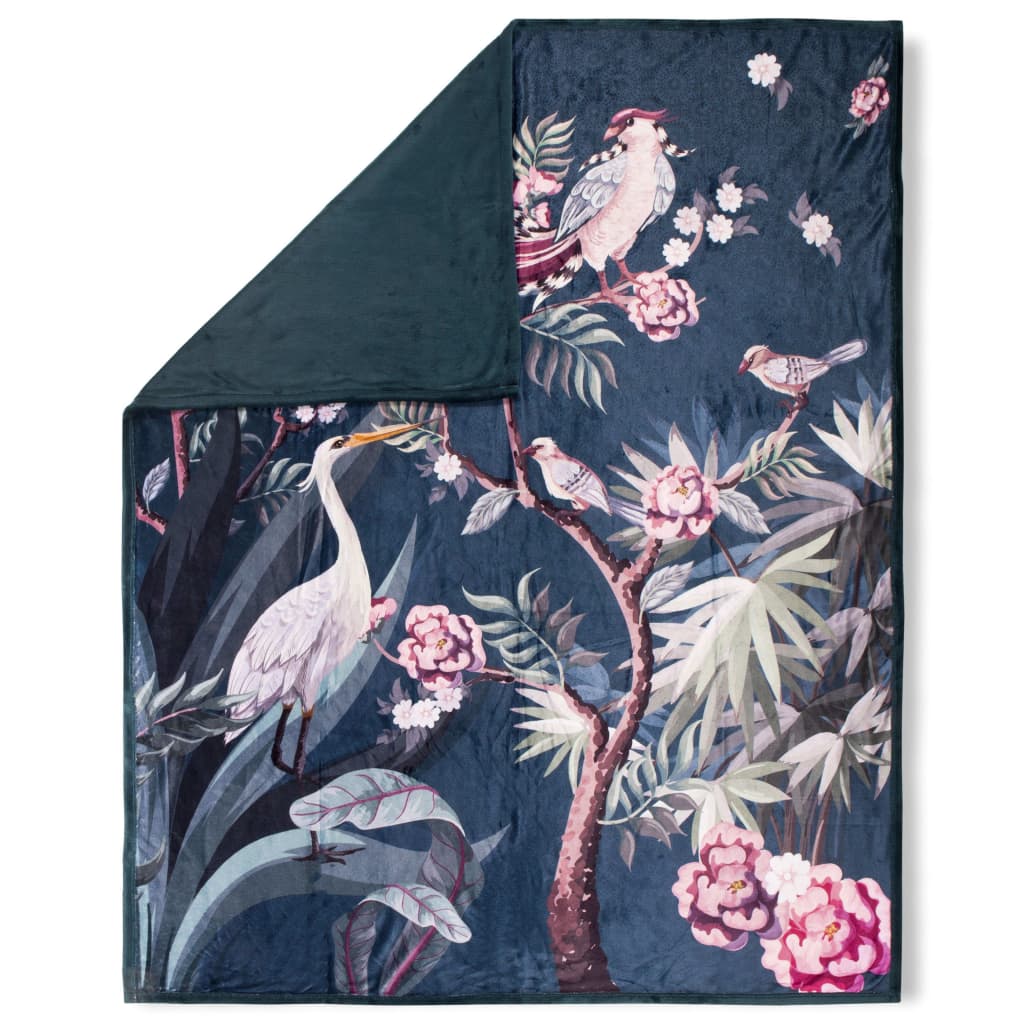 Descanso Tagesdecke SARENZA 130x160 cm Petrolblau