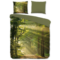 Thumbnail for Good Morning Bettwäsche-Set WOODS 240x200/220 cm Grün