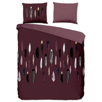 Thumbnail for Good Morning Bettwäsche-Set FEATHERS 135x200 cm Bordeaux