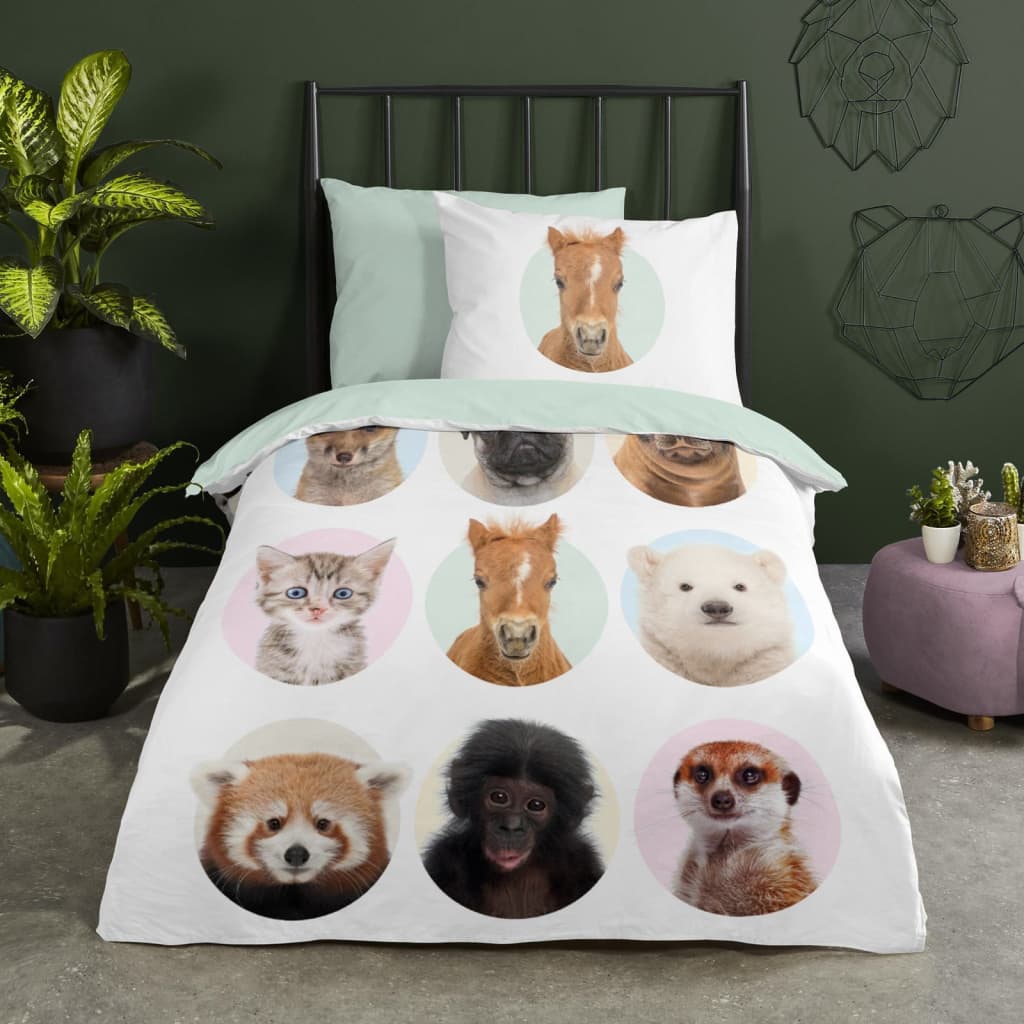 Good Morning Kinder-Bettwäsche-Set YOUNG A 140x200/220 cm Mehrfarbig
