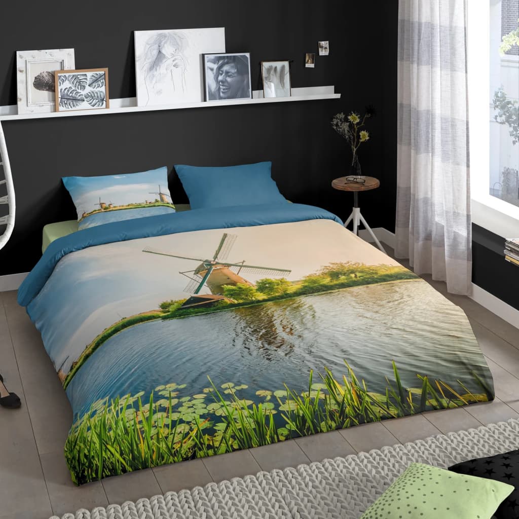 Good Morning Bettwäsche-Set WINDMILL 240x200/220 cm Mehrfarbig