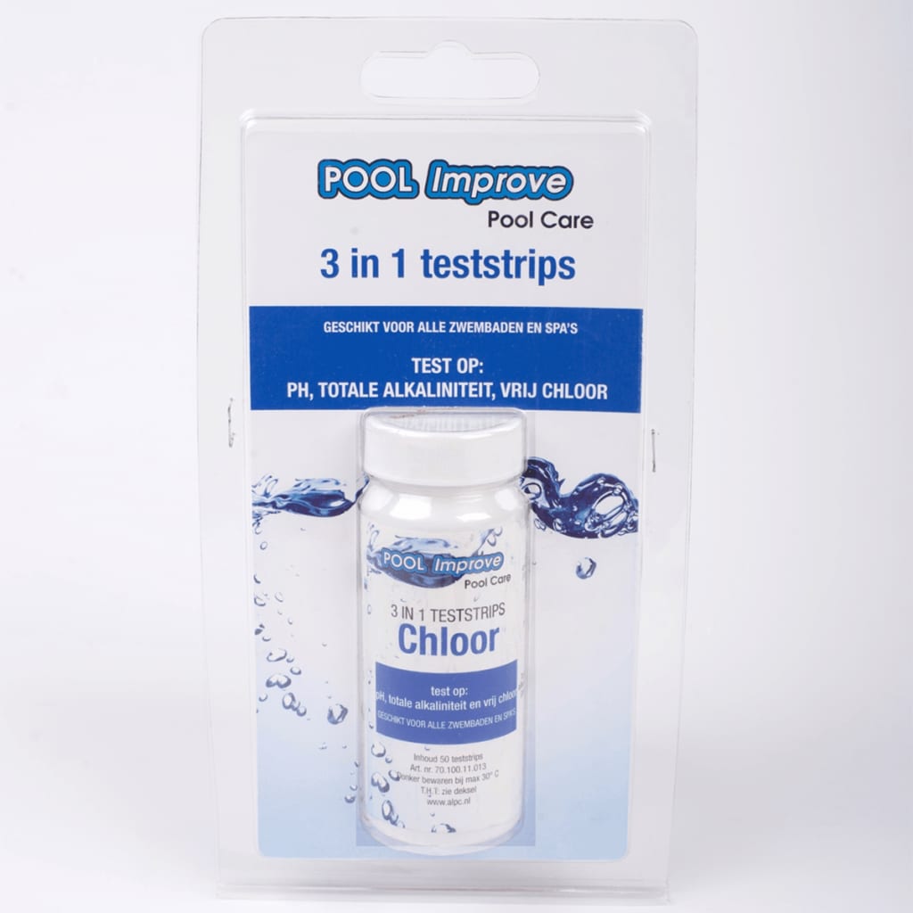 Pool Improve 3-in-1 Teich Teststreifen 50 Stk.