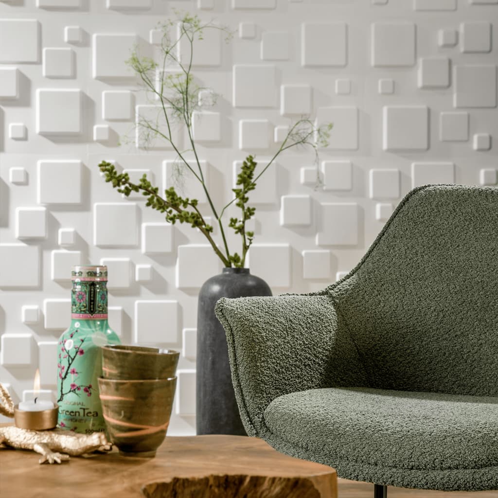 WallArt 3D-Wandpaneele Quadrate 12 Stk. GA-WA09