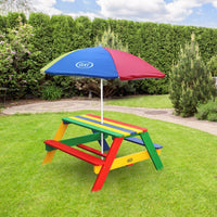 Thumbnail for AXI Picknicktisch für Kinder Nick mit Sonnenschirm Regenbogen