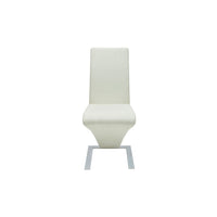 Thumbnail for Esszimmerstühle 2 Stk. Weiß Kunstleder