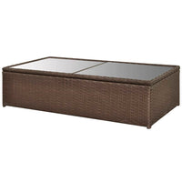 Thumbnail for 4-tlg. Garten-Lounge-Set mit Auflagen Poly Rattan Braun