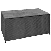 Thumbnail for Gartenbox Schwarz 120x50x60 cm Poly Rattan