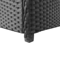 Thumbnail for Gartenbox Schwarz 120x50x60 cm Poly Rattan
