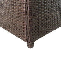 Thumbnail for Garten-Aufbewahrungsbox Braun 120x50x60 cm Poly Rattan