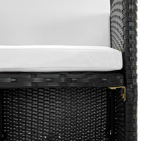 Thumbnail for 13-tlg. Garten-Essgruppe mit Auflagen Poly Rattan Schwarz