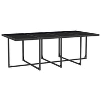 Thumbnail for 13-tlg. Garten-Essgruppe mit Auflagen Poly Rattan Schwarz