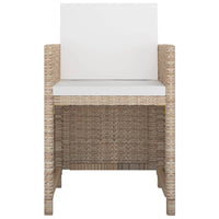 Thumbnail for 13-tlg. Garten-Essgruppe mit Auflagen Poly Rattan Beige