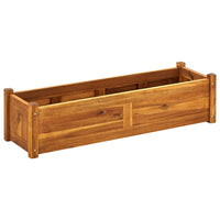 Thumbnail for Garten-Hochbeet Akazienholz 100x30x25 cm