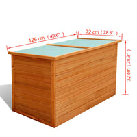 Thumbnail for Garten-Aufbewahrungsbox 126x72x72 cm Holz