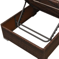 Thumbnail for 3-tlg. Garten-Lounge-Set mit Auflagen Poly Rattan Braun