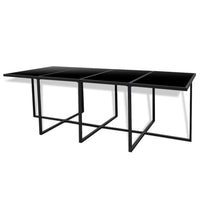 Thumbnail for 13-tlg. Garten-Essgruppe mit Auflagen Poly Rattan Schwarz