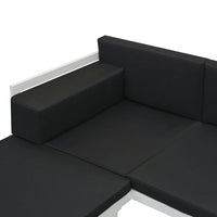 Thumbnail for 5-tlg. Garten-Lounge-Set Textilene Aluminium Schwarz
