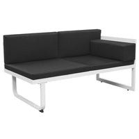 Thumbnail for 4-tlg. Garten-Lounge-Set mit Auflagen Aluminium Schwarz