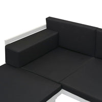 Thumbnail for 4-tlg. Garten-Lounge-Set mit Auflagen Aluminium Schwarz