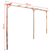 Thumbnail for Pergola Bambus 385 x 40 x 205 cm